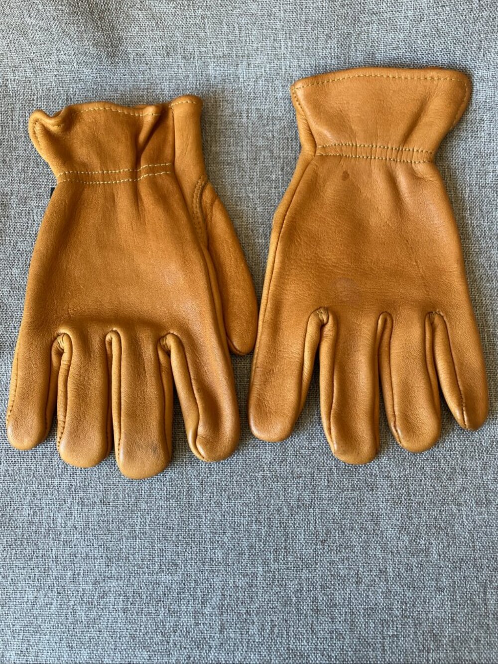 Vintage Native Deerskin Leather Gloves Men's Medium Made in USA Work / Driving